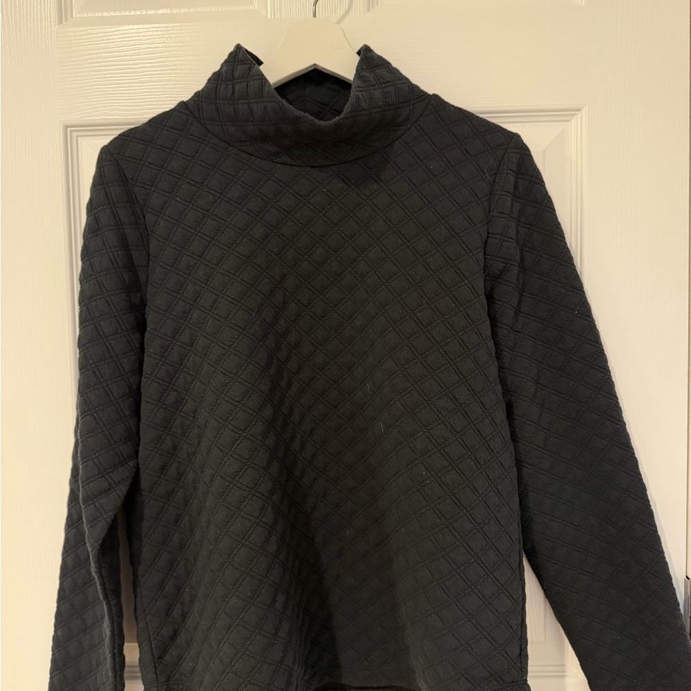 J. Crew Quilted Mock neck Sweater